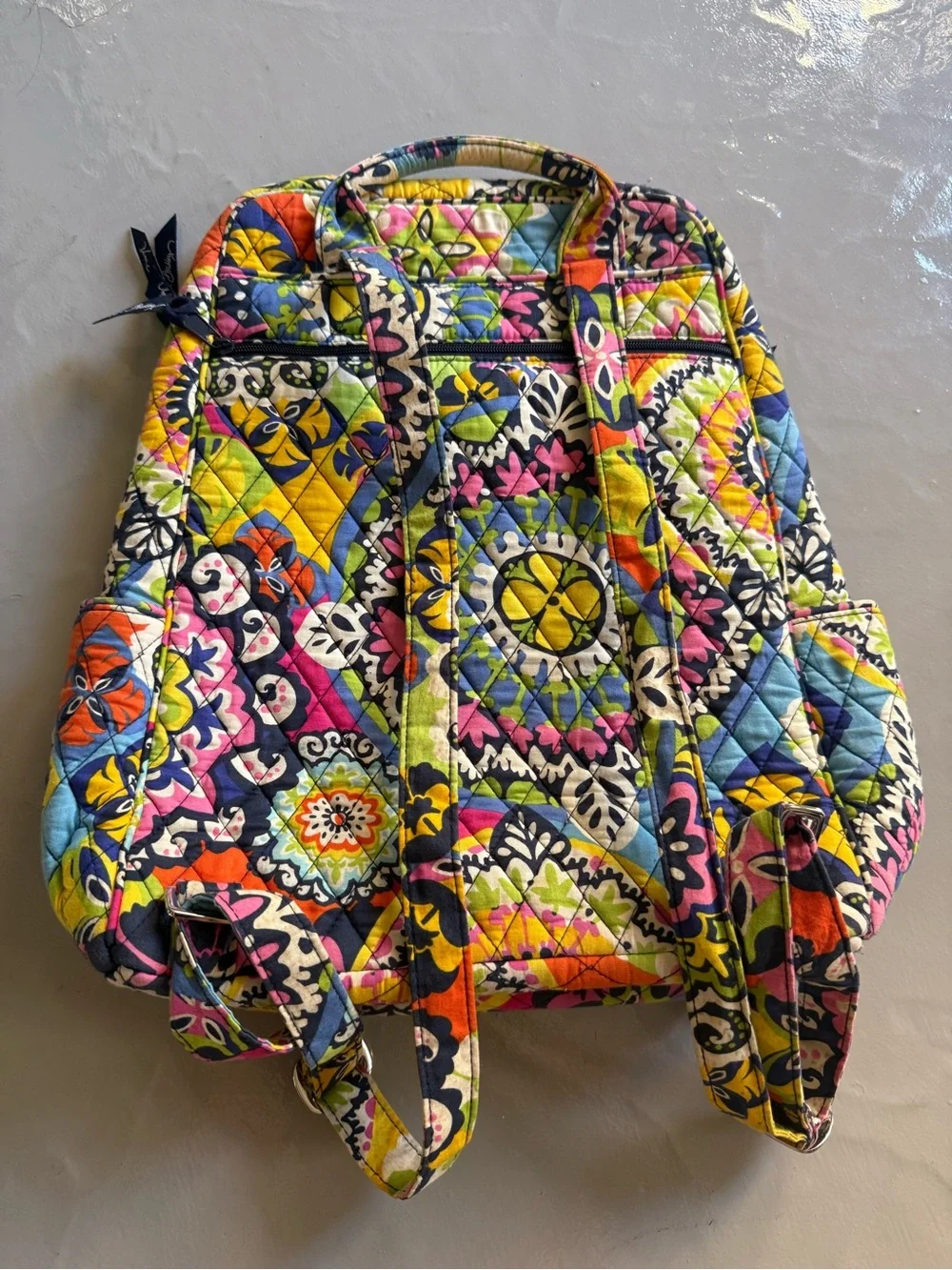 Vera Bradley Quilted Campus Backpack in Rio